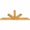 Ekena Millwork Saratoga Rough Sawn Timber Gable Bracket, Western Red Cedar, 84"W x 38"H x 4"D x 6"F, 11/12 Pitch GBW084X38X0406SAR00RWR - alternate 3